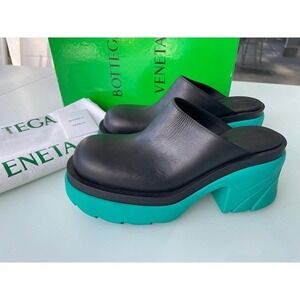 Bottega Veneta 668525 Women's Leather heel pump sandals, 36.5